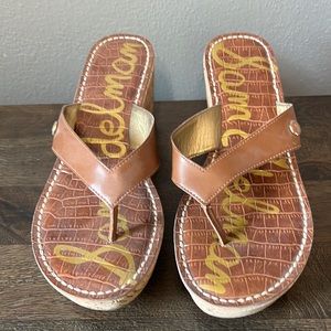 Worn once! Wedge platform sandals